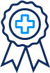 Cross on ribbon