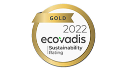 Ecovadis Gold Sustainability Rating, 2022