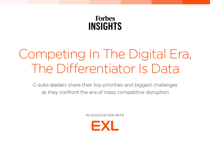 Competing in the digital era, The differentiator is data